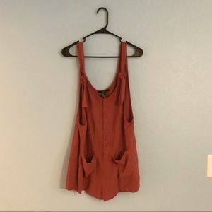 Forever 21 Button Down Overalls